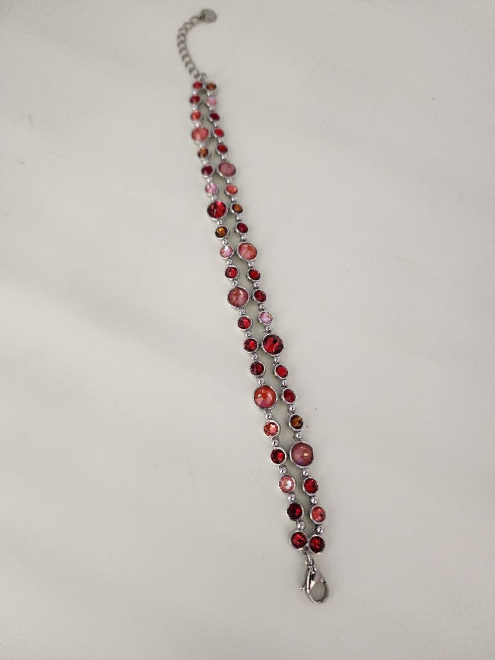 Touchstone Crystal Glam Bracelet Oranges and Reds